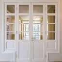 goldenwarm Pack of 6 4in Door Hinges Brushed Brass Gold Door Hinges Butt Hinges with Square Corners, Interior Door Hardware