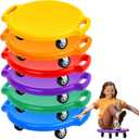 Soulchen Scooter Board | Sports Scooter Board with Handles, Universal Wheels, kids Sitting Scooter, Home Gym Indoor Outdoor Activities Play Equipment