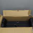 Dog Steps for Car, Truck and SUV - Foldable Pet Stairs for Large Dogs with Non-Slip Rug Surface, Lightweight Dog Ramp Holds Up to 250lbs, 5 Steps (Black Metal Fram, 5 Steps)