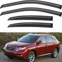 Window Visors Rain Guards for 2010-2015 Lexus RX350, Out-Channel Window Vent Wind Deflectors Visors Shades for 10-15 Lexus RX450h