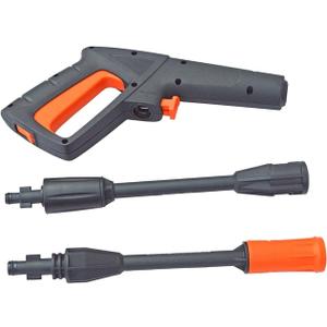 SSIMOO Replacement Pressure Washer Water Spray Car Washer Spray Pistol Wand Lance Compatible with Interskol Elitech Sun Joe Pressure Washer(Gun with 2 lances)