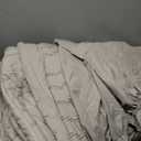 Litanika King Size Comforter Set with Sheets Beige - 7 Pieces Bed in a Bag King Chevron Tufted Boho Luxury Bedding Sets with Comforter, Sheets, Pillowcases & Shams