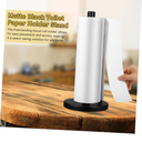 MUCKLILY Stainless Steel Freestanding Paper Towel Holder Stand Weighted Base for Kitchen and Bathroom Space-Saving Design and Double Rods for Easy Access and Dispensing