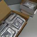 6 Pack Stainless Door Lock Heavy Duty Flush Mount Handle Latch for Trailer Toolbox RV Handle Latch with Gasket Keys
