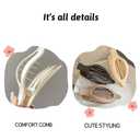 6Pcs Flat Hair Clips for Women, Better Jonny Curved Hair Clips Lay Down Claw Clips Alligator Clips Hair Accessories for Women Girls