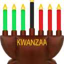 Liliful Kwanzaa Menorah Inflatable Decoration 8ft African Heritage Outdoor Yard Kinara Candles Blow Up Signs for Party Church Home Garden Lawn Patio