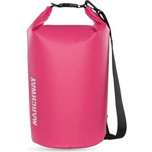 MARCHWAY Floating Waterproof Dry Bag Backpack 5L/10L/20L/30L/40L, Roll Top Sack Keeps Gear Dry for Kayaking, Rafting, Boating, Swimming, Camping, Hiking, Beach, Fishing