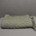 H.VERSAILTEX Waffle Bath Runner Rug Long Bath Mat Super Absorbent Boho Bath Rugs Non Slip Bath Runner for Bathroom Floor Machine Washable Dry Fast Bathroom Rugs with Tassels, 24" x 72", Sage