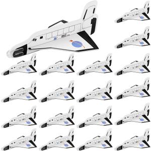 Lewtemi Set of 36 Gliders, Space Shuttle Toys Plane Flying Toys for Boys and Girls, Foam Airplane Glider for Outer Space Party Favors, Birthday Party Indoor and Outdoor