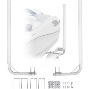 VEVOR Boat Trailer Guide, 16.7"- 60 Adjustable Design Trailer Guide Poles, 2PCS Trailer Guide-Ons for Ski Boat, Fishing Boat or Sailboat Trailer (48")