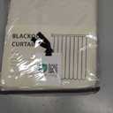 100% Blackout Shield Linen Blackout Curtains for Bedroom 96 Inches Long, Back Tab/Rod Pocket Living Room Drapes, Thermal Insulated Blackout Curtains 2 Panels Set, 50" W x 96" L,Cream