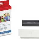 Canon 9585A001 7737A001 Color Ink Cartridge and Glossy Photo Paper Kit