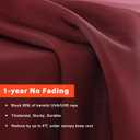 MASTERCANOPY Patio Umbrella 9 ft Replacement Canopy for 8 Ribs-Burgundy Canopy Only