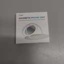 Typecase Magnetic Phone Grip Holder: Adjustable Finger Ring Kickstand - Adapter Ring Included - Phone Grips for Back Compatible with iPhone Android Kindle Accessories - Blue Marble