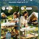 Portable Hand Wash Station with Electric Faucet & Adjustable Camping Sink