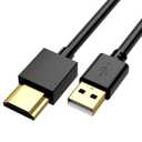 FAWETTY USB to HDMI Charger Cable Cord 3.3FT/1M USB to HDMI Adapter Cable for Mac iOS Windows 12/11/10/Vista/XP, HDTV, Satellite Box, Blu-Ray Player, etc