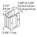 Prime-Line N 7578 Pocket Door Privacy Lock with Pull, Matte Black Finish (Single Pack)