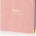 Baby book Baby Memory Book for baby boys and girls First 5 years baby book keepsake baby books (Pink)