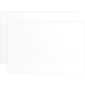 Silicone Placemats, Food-Grade Non-Slip Waterproof, Dining, Stain Resistant, Countertop Protector, Kitchen Counter Mat, Heat Resistant, Baking mat Dishwasher Safe (23.6"15.7"-2pack, Translucent)