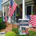 Patriotic Garden Flag - Memorial Day Decorations Independence Day 4th of July Decorations 4th of July Garden Flag Labor Day USA Themed Welcome Yard Outdoor Decorations Double Side 12x18 inches