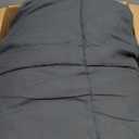 EASELAND King Size Down Alternative Comforter - Quilted Duvet Insert for All Seasons, Soft Lightweight with Corner Tabs, Summer Winter Warm Bedding, Dark Grey 90x102 Inches