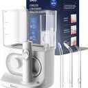 Countertop Rechargeable Water Flosser Cordless, 22OZ Large Tank & 10 Modes for Family, Braces & Gum Care, IPX7 Waterproof Dental Irrigator, Home and Travel