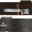 Laptop Replacement US Layout Colorful Backlight Keyboard for ASUS TUF Gaming F15 FA506 FX506 FX506U FX506II FX506IH FX506LI FA506Q FX506L FA506U F17 FX706 FA706 FX706LI AEBKXU00010
