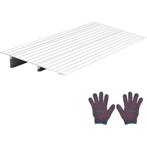 VEVOR Door Threshold Ramp 2 Rise Aluminum Alloy Threshold Ramp Rated 800 lbs Load Capacity, Handicap Ramps for Home Steps for Wheelchair, Scooters, Power Chairs, Walkers, Bicycle, Tricycle
