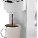 Instant Pot K-Cup Pod Compatible Single Serve Coffee Maker with Reusable Pod and Bold Setting, 8-12oz, 40oz Reservoir, White