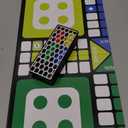 Premium Ludo Board Game Set  20"x20" Quad-Fold Game Board with 16 Colorful Pawns, Dice Cup, 2 Dice & Storage Box