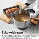 Hamilton Beach Electric Stand Mixer, 4 Quarts, Dough Hook, Flat Beater Attachments, Splash Guard, 7 Speeds with Whisk, Easy-Carry Top Handle, Red
