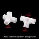 uxcell Shoe Rack Accessories Connectors, 16mm Inner Diameter for Repair Assembled Wardrobe 4 Way, Replacement of Parts 15 Pcs