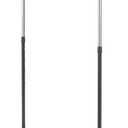 Whitmor Deluxe Adjustable Garment Rack - Rolling Clothes Organizer - Black and Chrome (36.3"L x 18.4"W x 68"H)