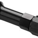 8AN Female Flare to 7/8-20 Carb Carburetor Inlet Fitting Adapter 3 Inch Extended Length Aluminum Black