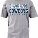 Dallas Team Cowboy Football Practice T-Shirt Shirt Shirt, Size 2Xl, Tee Dark Heather New