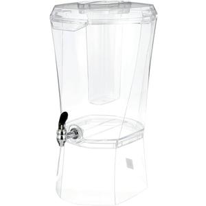  Crystal Beverage Dispenser, 3.5 Gallon, Clear, 2 Pack