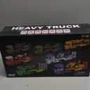 Dwi Dowellin Toddler Boy Toys for 3 4 5 6 Year Old, 25" Semi Truck Toy with Racing Car and Helicopter - Police Toys,Birthday Gifts for Kids Child 2 3 4 5 6 Years Old