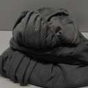 Couch Cushion Covers, Comfort Soft Magic Sofa Covers Washable Stretch Resistant Slipcovers for Sectional and L Shaped Seats (3 Seaters+1 Chaise, Dark Gray)