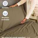 Extra Deep Cal King Sheet Set - 4 Piece Breathable & Cooling Bed Sheets - Easily Fits 18 to 24 inch Mattress - Ultra Soft, Wrinkle & Fade Free with Extra Deep Pockets - Hotel Luxury Bedding - Khaki