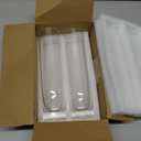 Clear Glass Cylinder Bud Vases,Small Clear Skinny Single Flower Vase for Centerpieces - Minimalist Bulk Vases for Wedding Birthday Bridal Shower Party Events Table Decor (2)