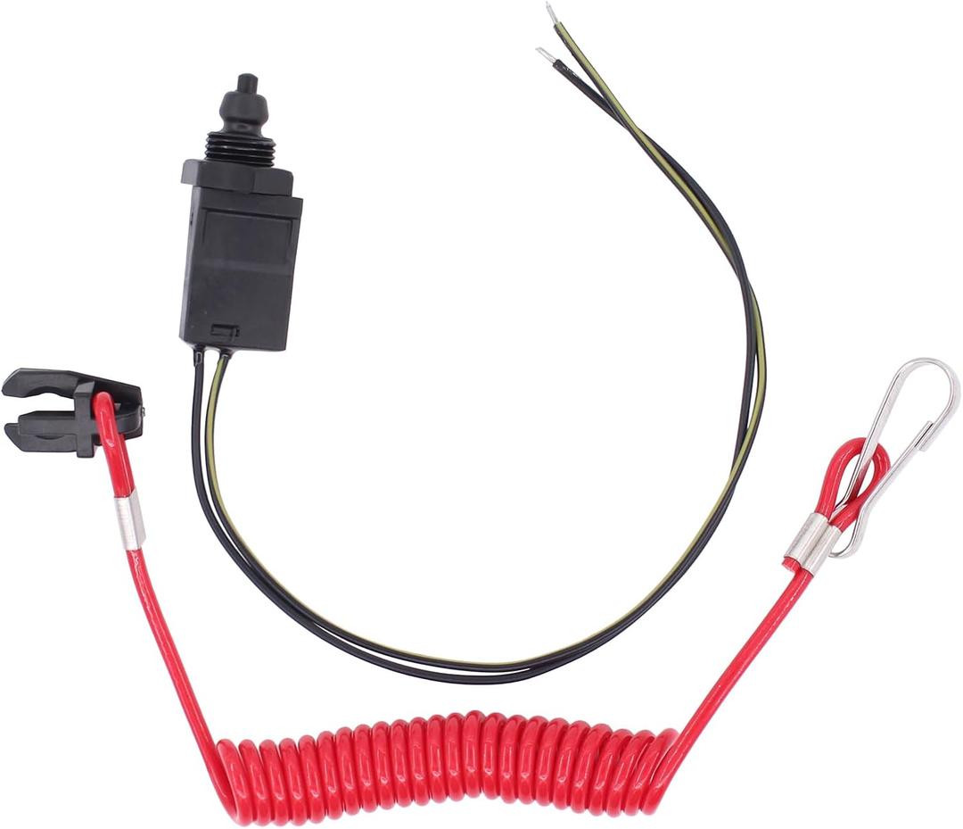 ApplianPar Engine Kill Switch and Safety Lanyard Kit for Johnson Evinrude & OMC Sierra Replaces MP28870 585134 432230