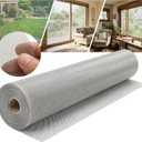 47 inch x 98 ft Stainless Steel Window Screen Mesh Roll Rust-Resistant DIY Replacement for Windows & Doors Heavy Duty Metal Screen Silver