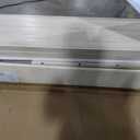 Martin Svensson Home Solid Wood Sofa Console Table, Cream White with Brown Top