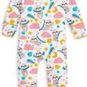 UNIFACO Baby Girls Boys Footed Pajamas One-Piece Sleeper Snug Fit Sleep and Play Zip Front Footie Romper 0-12 Month
