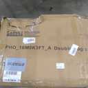 GarveeHome 82" Double Dog Crate Furniture, Large Dog Kennel Indoor for 2 Dogs, Heavy Duty Wooden Dog Crate TV Stand with 4 Drawers and Shelves, White/Brown