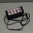 Remington Compact Ceramic Dual Voltage Hot Rollers for Long and Short Hair, Hair Setters, Hair Curlers, 1-1 " Purple/Black, 10 Piece Set