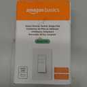 Amazon Basics Smart Dimmer Switch, Single Pole, Works with Alexa Only, Voice Control, 2.4 GHz Wi-Fi, No Hub Required, Neutral Wire Required, White