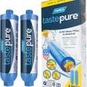 Camco Tastepure RV Water Filter - Advanced 6-Step Patent-Protected Filtration - Camping Essentials for Fresh Drinking Water - 2-Pack of RV Inline Water Filters, Made in USA (40045)