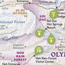 Olympic National Park Day Hikes Map (National Geographic Topographic Map Guide, 1716), Map