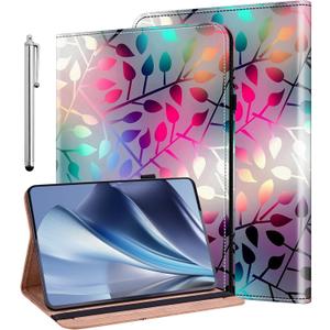 ALILANG Case for Samsung Galaxy Tab S6 10.5" 2019 (SM-T860/T865/T867) with Stylus, Shockproof Folding Stand Cover for Samsung Tab S6 Case-Maple Leaf